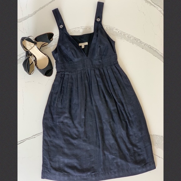 Burberry Dresses & Skirts - Burberry London Navy Tonal Cotton Dress US 2